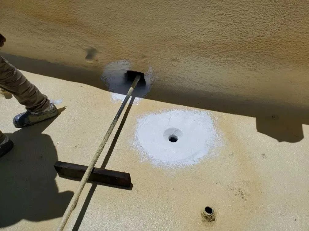 Commercial roof leak repair sealing penetrations in San Jose